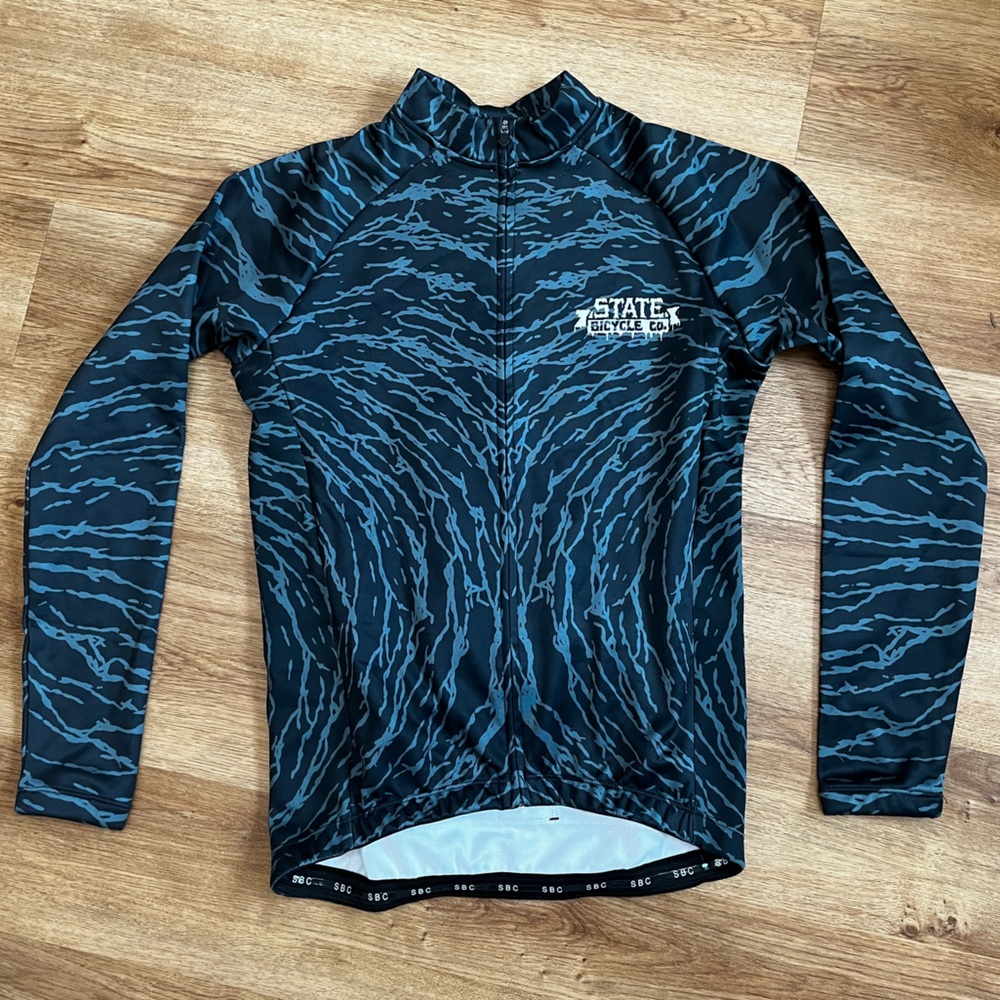 State Bicycle Co Fleece Lined Longsleeve Cycling Jersey